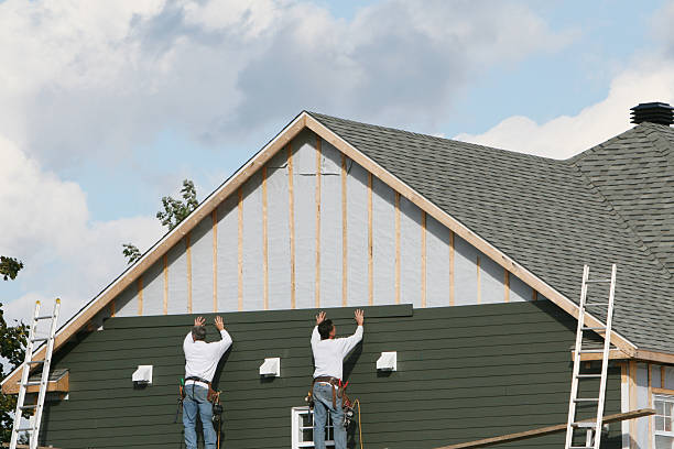 Professional Siding Installation technician working in Westfield, NC